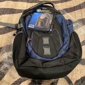 Backpack, NWT HP Black and Blue Laptop